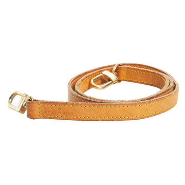 LOUIS VUITTON shoulder strap brown leather ladies