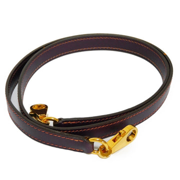 HERMES Shoulder Strap Bandouliere 90 Kelly Bolide G Hardware Not Adjustable GP Plated Gold Box Calf Leather Ladies