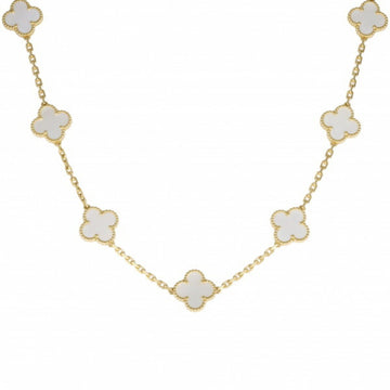 Van Cleef & Arpels Vintage Alhambra 10 Motif Necklace/Pendant K18YG Yellow Gold