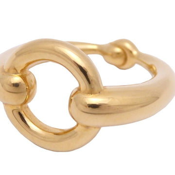 HERMES scarf ring metal gold unisex