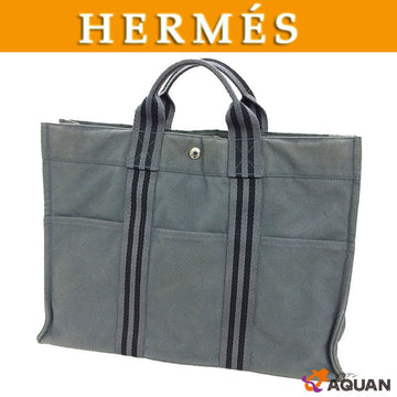 HERMES Fool toe MM tote bag hand gray