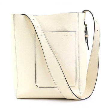 VALEXTRA Shoulder Bag Bucket Small Leather Ivory Women's