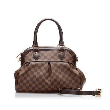 LOUIS VUITTON Damier Trevi PM Handbag Shoulder Bag N51997 Brown PVC Leather Ladies