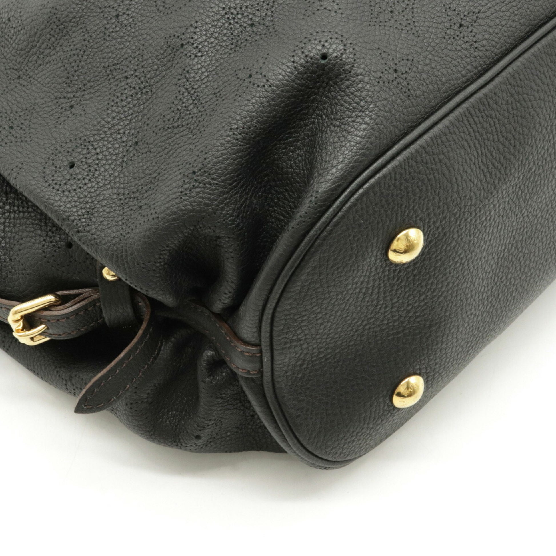 Louis Vuitton Shoulder Bag M95765 Monogram Mahina Monogram Black