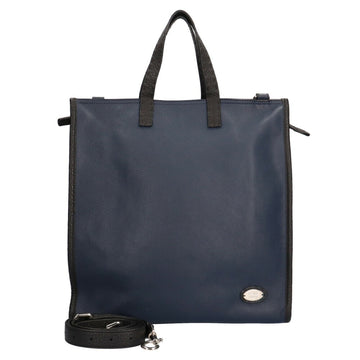 FENDI tote bag leather navy unisex