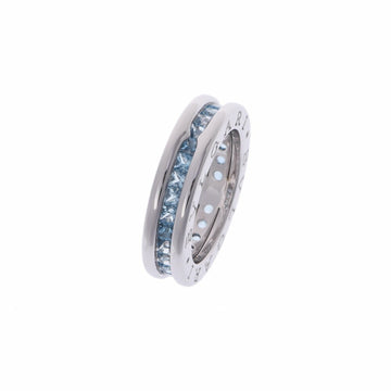 BVLGARI B-ZERO # 46 size XS No. 6 Ladies K18WG / blue topaz ring