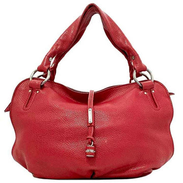 CELINE tote bag bittersweet red silver SD-SA-1027 leather  ladies