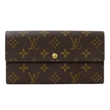 Louis Vuitton Wallet Monogram Women's Men's Brand Long Pochette Portumone Credit M61725 Brown Fashionable Unisex