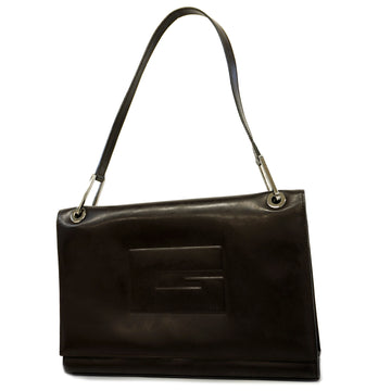 GUCCIAuth  Shoulder Bag 001 3033 Women's Leather Dark Brown