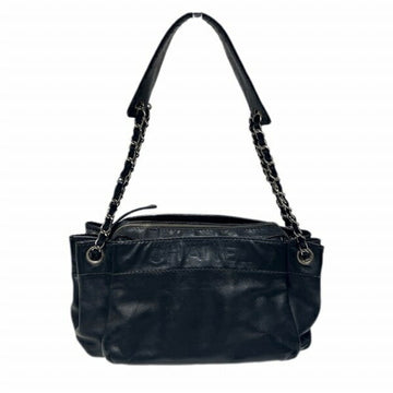 CHANEL Lambskin Chain Semi-Shoulder Shoulder Bag Women's