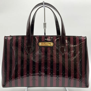 LOUIS VUITTON Wilshire PM Vernis Tote Bag Handbag Amarant Wine Red Enamel Women's M91701