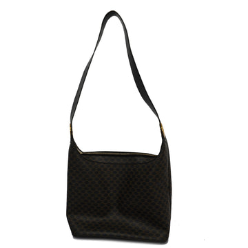 CELINEAuth  Macadam Shoulder Bag Women's PVC Black,Brown
