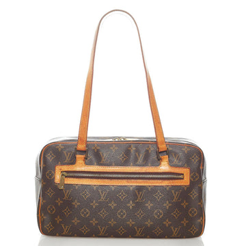 Louis Vuitton Monogram Cite GM Shoulder Bag M51181 Brown PVC Leather Ladies