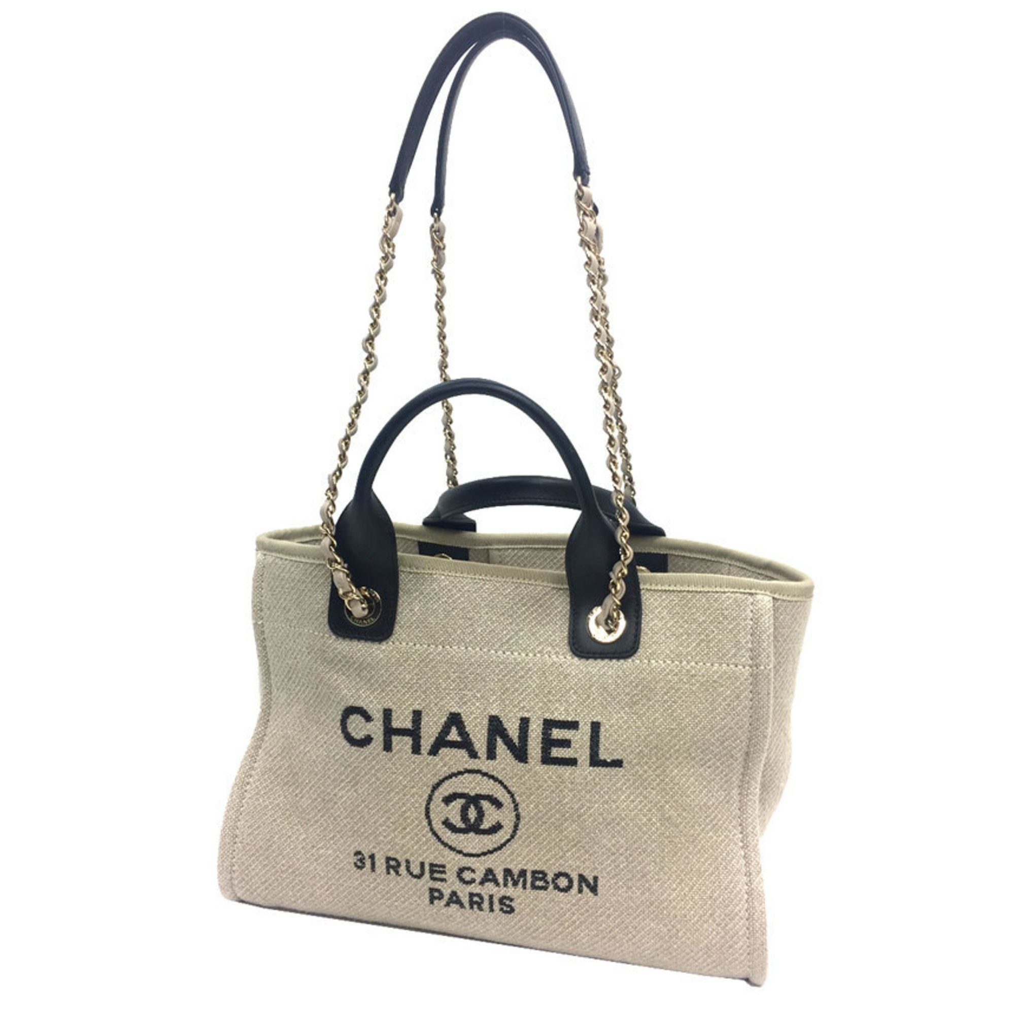 Chanel tote store bag size