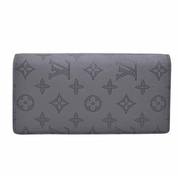 LOUIS VUITTON Monogram Shadow Portefeuille Brother Bifold Long Wallet M81335 Gray Men's