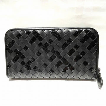 BOTTEGA VENETA Intrecciato Round Zipper Long Wallet Unisex