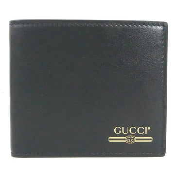 GUCCI wallet leather black men's 547585