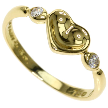 TIFFANY Heart 2P Diamond Ring / K18 Yellow Gold Ladies  & Co.