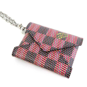 LOUIS VUITTON Necklace Damier LV Pop Kirigami Leather/Metal Multicolor Unisex N60278