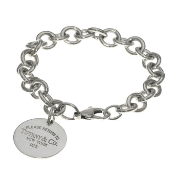 TIFFANY return toe round tag bracelet silver ladies &Co.