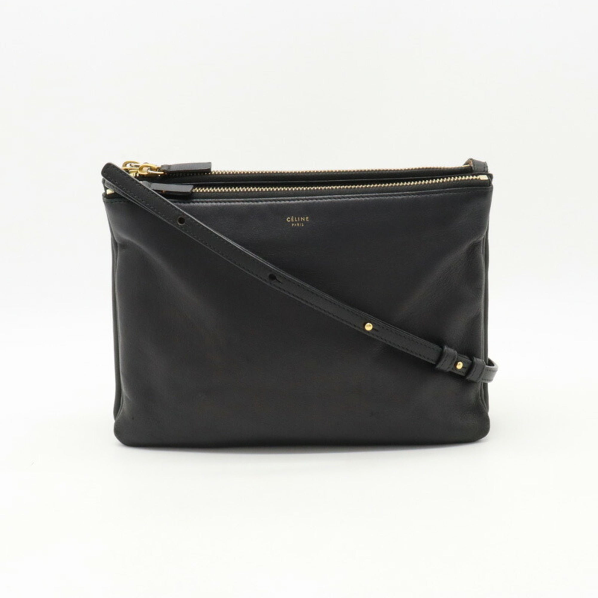 Celine trio sales bag large black