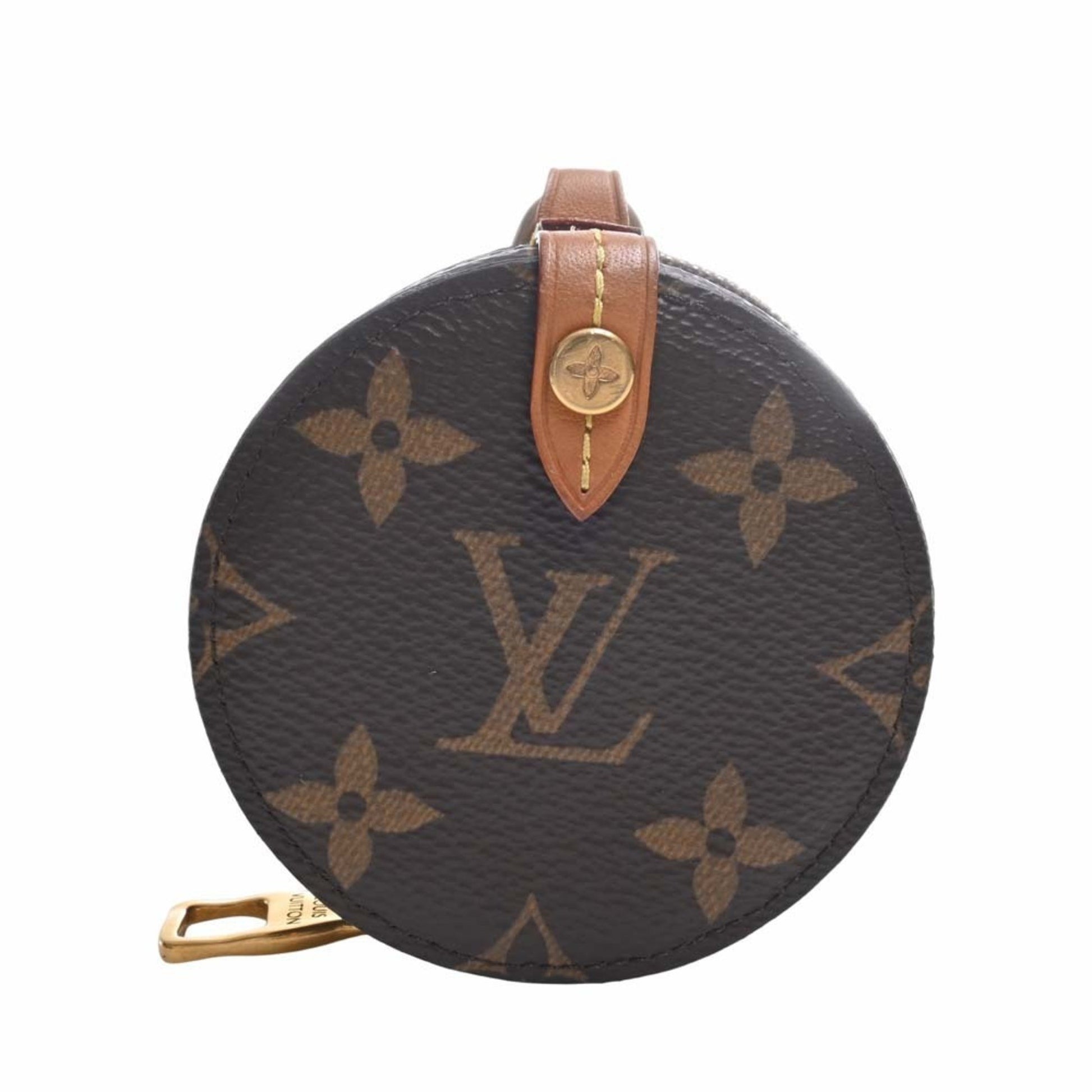 Louis Vuitton Coin Purse Round Monogram Brown