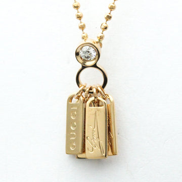 GUCCI Icon Necklace Pink Gold [18K] Diamond Women,Men Fashion Pendant Necklace [Pink Gold]