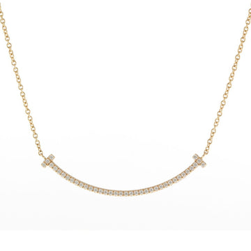 TIFFANY Smile Pink Gold [18K] Diamond Women's Necklace [Pink Gold]