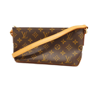 LOUIS VUITTON Shoulder Bag Monogram Trotor M51240 Brown Ladies