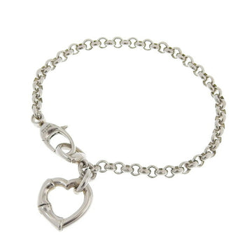 GUCCI SV925 Heart Bracelet Silver Women's