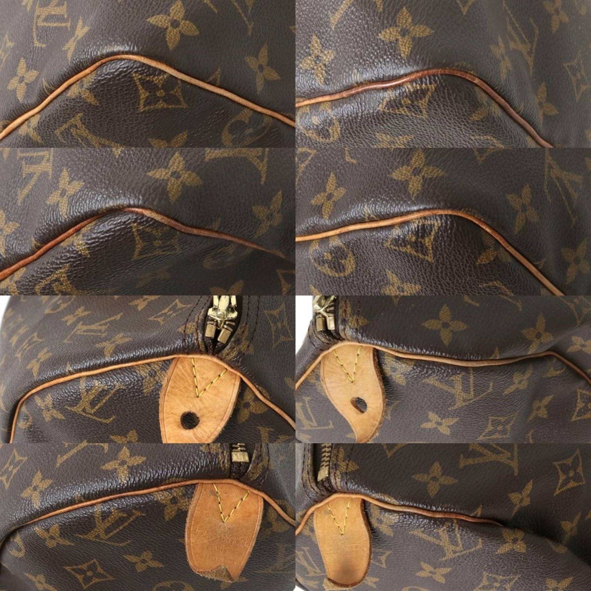 Authentic Louis Vuitton Monogram Speedy 30 Hand Boston Bag M41526 LV J6777