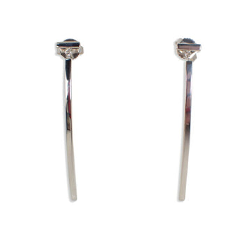 TIFFANY/  925 T wire bar pierced earrings