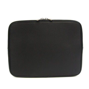 LOUIS VUITTON Taurillon Computer Case PM Men's Document Case Black