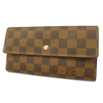 LOUIS VUITTONAuth  Damier Portofeuil International N61217 Unisex Long Wallet