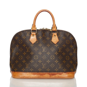 Louis Vuitton Monogram Alma Handbag M51130 Brown PVC Leather Ladies LOUIS VUITTON