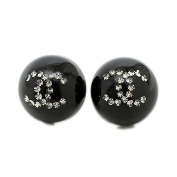 Chanel Cocomark Earrings Black D21K