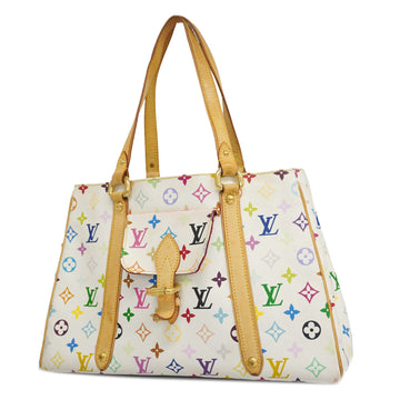 Louis Vuitton Monogram Multicolore Aurelia MM M40094 Women's Tote Bag Blanc