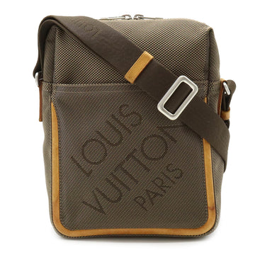 LOUIS VUITTON Damiergeant Citadin Shoulder Bag Canvas Tail Khaki M93040