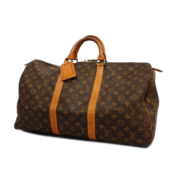 LOUIS VUITTONAuth  Monogram Keepol 50 M41426 Men,Women,Unisex Boston Bag