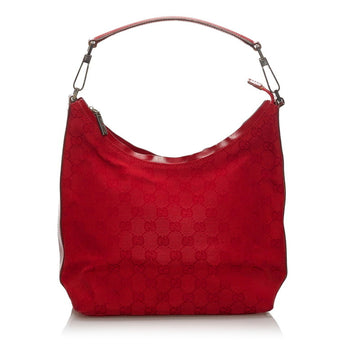 Gucci GG Canvas One Shoulder Bag 000 0602 Red Ladies GUCCI