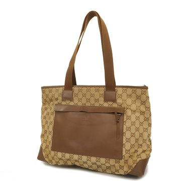 GUCCIAuth  34339 Women's GG Canvas Tote Bag Beige,Brown