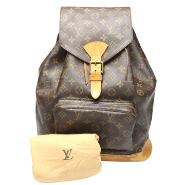 LOUIS VUITTON Monogram Montsouris M51135  Brown Backpack/Daypack LV