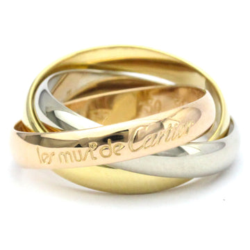 CARTIER Trinity Pink Gold [18K],White Gold [18K],Yellow Gold [18K] Fashion No Stone Band Ring Gold