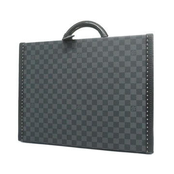 LOUIS VUITTON Attache Case Damier Graphite President N48190 Noir Men's