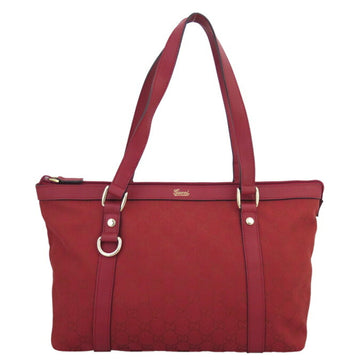 Gucci Shoulder Bag GG Canvas Canvas/Leather Dark Red Women's 272399