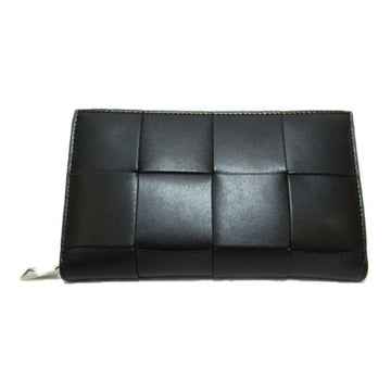 BOTTEGA VENETA Round wallet Black Calfskin [cowhide] 748054VBWD28803