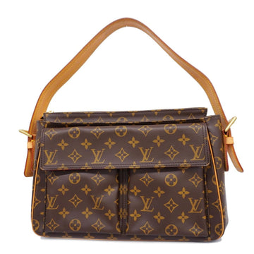 LOUIS VUITTON Shoulder Bag Monogram Viva Cite GM M51163 Brown Ladies