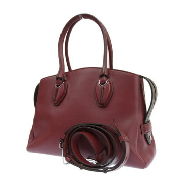 TOD'S leather D-styling handbag red