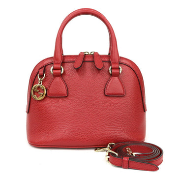 Gucci Shoulder Bag Handbag Red Ladies