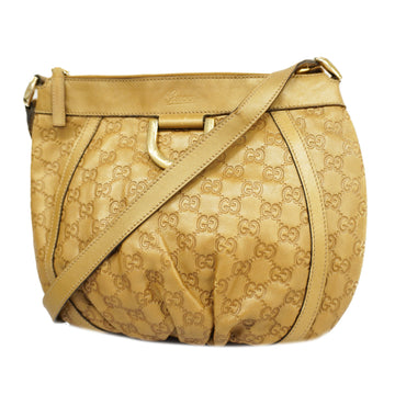 GUCCIAuth  Shoulder Bag  Shima 203257 Women's Leather Beige